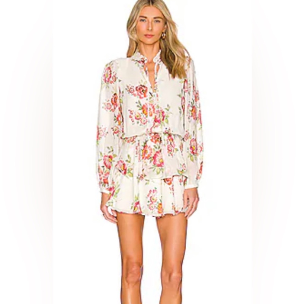 Yumi Kim ‘Love always’ white Floral mini dress XS
